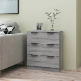 Gray Sonoma plywood sideboard 60x30x70 cm by vidaXL, Sideboards - Ref: Foro24-816986, Price: 94,07 €, Discount: %