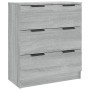 Aparador de madera contrachapada gris Sonoma 60x30x70 cm de vidaXL, Aparadores - Ref: Foro24-816986, Precio: 96,12 €, Descuen...