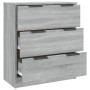 Aparador de madera contrachapada gris Sonoma 60x30x70 cm de vidaXL, Aparadores - Ref: Foro24-816986, Precio: 96,12 €, Descuen...