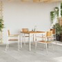 Juego de comedor para exteriores 5 pcs Madera de Acacia Sólida en Mesas de jardín | Comprar online en Foru.es