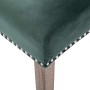 Silla de comedor de terciopelo verde oscuro en Sillas de comedor | Comprar online en Foru.es