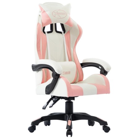 Silla gaming de cuero sintético rosa en Sillas de oficina | Comprar online en Foru.es