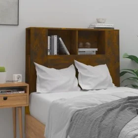 Mueble cabecero roble ahumado 100x18,5x104,5 cm de vidaXL, Cabeceros y pies de cama - Ref: Foro24-817264, Precio: 40,39 €, De...