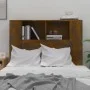 Mueble cabecero roble ahumado 100x18,5x104,5 cm de vidaXL, Cabeceros y pies de cama - Ref: Foro24-817264, Precio: 40,39 €, De...