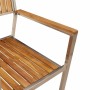 Juego de comedor para exteriores 9 pcs Madera de Acacia Sólida en Mesas de jardín | Comprar online en Foru.es