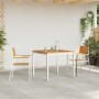 Juego de comedor para exteriores 3 pcs Madera de teca maciza en Mesas de jardín | Comprar online en Foru.es