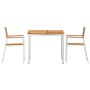 Juego de comedor para exteriores 3 pcs Madera de teca maciza en Mesas de jardín | Comprar online en Foru.es