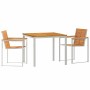 Conjunto de Comedor de Jardín 3 pcs Madera de Acacia Sólida en Mesas de jardín | Comprar online en Foru.es