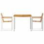 Conjunto de Comedor de Jardín 3 pcs Madera de Acacia Sólida en Mesas de jardín | Comprar online en Foru.es