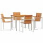 Conjunto de Comedor de Jardín 5 pcs Madera de Acacia Sólida en Mesas de jardín | Comprar online en Foru.es