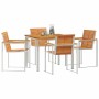 Conjunto de Comedor de Jardín 5 pcs Madera de Acacia Sólida en Mesas de jardín | Comprar online en Foru.es