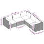 Set de muebles de jardín 5 pzas y cojines ratán sintético negro de vidaXL, Conjuntos de jardín - Ref: Foro24-3101697, Precio:...