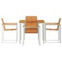 Conjunto de Comedor de Jardín 5 pcs Madera de Acacia Sólida en Mesas de jardín | Comprar online en Foru.es