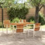 Conjunto de Comedor de Jardín 5 pcs Madera de Acacia Sólida en Mesas de jardín | Comprar online en Foru.es