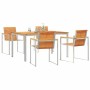 Conjunto de Comedor de Jardín 5 pcs Madera de Acacia Sólida en Mesas de jardín | Comprar online en Foru.es