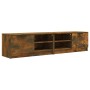 Muebles para TV 2 uds contrachapado roble ahumado 80x35x36,5 cm de vidaXL, Muebles TV - Ref: Foro24-817118, Precio: 78,92 €, ...