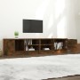 Muebles para TV 2 uds contrachapado roble ahumado 80x35x36,5 cm de vidaXL, Muebles TV - Ref: Foro24-817118, Precio: 78,92 €, ...