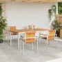 Conjunto de Comedor de Jardín 5 pcs Madera de Acacia Sólida en Mesas de jardín | Comprar online en Foru.es