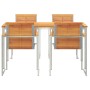 Conjunto de Comedor de Jardín 5 pcs Madera de Acacia Sólida en Mesas de jardín | Comprar online en Foru.es