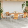 Conjunto de Comedor de Jardín 7 pcs Madera de Acacia Sólida en Mesas de jardín | Comprar online en Foru.es