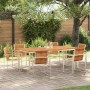 Conjunto de Comedor de Jardín 7 pcs Madera de Acacia Sólida en Mesas de jardín | Comprar online en Foru.es