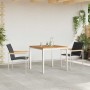 Conjunto de Comedor de Jardín 3 pcs Madera de Acacia Sólida en Mesas de jardín | Comprar online en Foru.es
