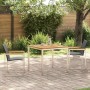 Conjunto de Comedor de Jardín 3 pcs Madera de Acacia Sólida en Mesas de jardín | Comprar online en Foru.es