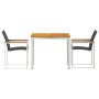 Conjunto de Comedor de Jardín 3 pcs Madera de Acacia Sólida en Mesas de jardín | Comprar online en Foru.es