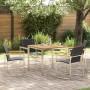 Conjunto de Comedor de Jardín 5 pcs Madera de Acacia Sólida en Mesas de jardín | Comprar online en Foru.es