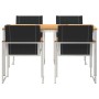 Conjunto de Comedor de Jardín 5 pcs Madera de Acacia Sólida en Mesas de jardín | Comprar online en Foru.es