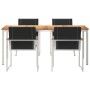 Conjunto de Comedor de Jardín 5 pcs Madera de Acacia Sólida en Mesas de jardín | Comprar online en Foru.es