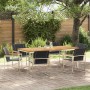 Conjunto de Comedor de Jardín 7 pcs Madera de Acacia Sólida en Mesas de jardín | Comprar online en Foru.es