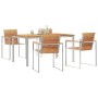 Conjunto de Comedor de Jardín 5 pcs Madera de teca maciza en Mesas de jardín | Comprar online en Foru.es