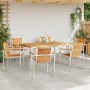 Conjunto de Comedor de Jardín 7 pcs Madera de teca maciza en Mesas de jardín | Comprar online en Foru.es