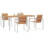 Conjunto de Comedor de Jardín 5 pcs Madera de teca maciza en Mesas de jardín | Comprar online en Foru.es