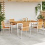 Conjunto de Comedor de Jardín 7 pcs Madera de teca maciza en Mesas de jardín | Comprar online en Foru.es