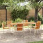 Conjunto de Comedor de Jardín 7 pcs Madera de teca maciza en Mesas de jardín | Comprar online en Foru.es