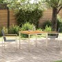 Conjunto de Comedor de Jardín 3 pcs Madera de teca maciza en Mesas de jardín | Comprar online en Foru.es