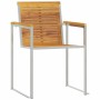 Tumbona 3 pcs Marrón Madera de teca maciza en Sillas de jardín | Comprar online en Foru.es