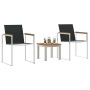 Conjunto de Comedor de Jardín 3 pcs Madera de teca maciza en Sillas de jardín | Comprar online en Foru.es
