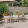 Conjunto de Comedor de Jardín 3 pcs Madera de teca maciza en Sillas de jardín | Comprar online en Foru.es