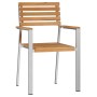 Conjunto de Comedor de Jardín 3 pcs Madera de teca maciza en Sillas de jardín | Comprar online en Foru.es