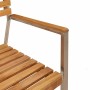 Conjunto de Comedor de Jardín 3 pcs Madera de teca maciza en Sillas de jardín | Comprar online en Foru.es