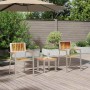 Conjunto de Comedor de Jardín 3 pcs Madera de teca maciza en Sillas de jardín | Comprar online en Foru.es
