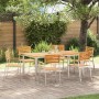 Silla de Jardín 6 pcs Aceite Natural Madera de teca maciza en Sillas de jardín | Comprar online en Foru.es