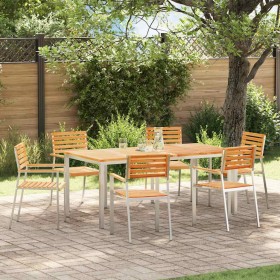 Silla de Jardín 6 pcs Aceite Natural Madera de teca maciza en Sillas de jardín | Comprar online en Foru.es