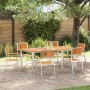 Silla de Jardín 6 pcs Marrón Madera de Acacia Sólida en Sillas de jardín | Comprar online en Foru.es