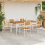 Silla de Jardín 6 pcs Marrón Madera de Acacia Sólida en Sillas de jardín | Comprar online en Foru.es