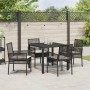 Conjunto de Comedor de Jardín 5 pcs Negro ratán sintético en Sillas de jardín | Comprar online en Foru.es