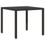 Conjunto de Comedor de Jardín 5 pcs Negro ratán sintético en Sillas de jardín | Comprar online en Foru.es